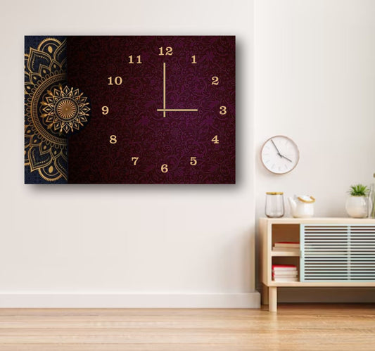 Elegant Digital Printed Wooden Wall Clock